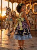 Ginger OOAK Whimsical Carousel Tiered Dress - Size 2T