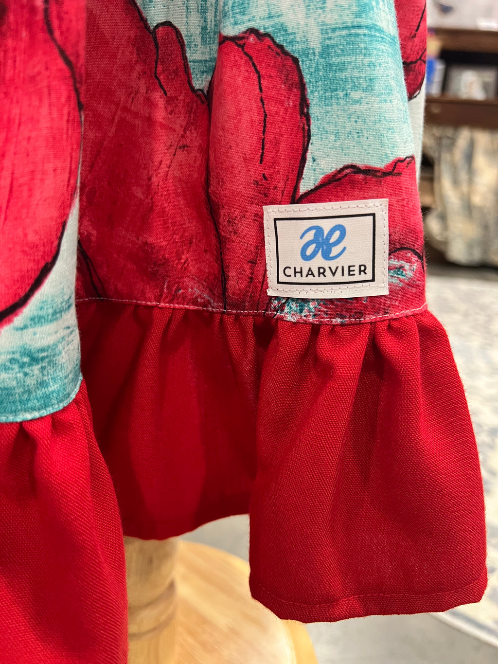 Peony OOAK Dramatic Poppy Maxi Dress — Size 12/18m