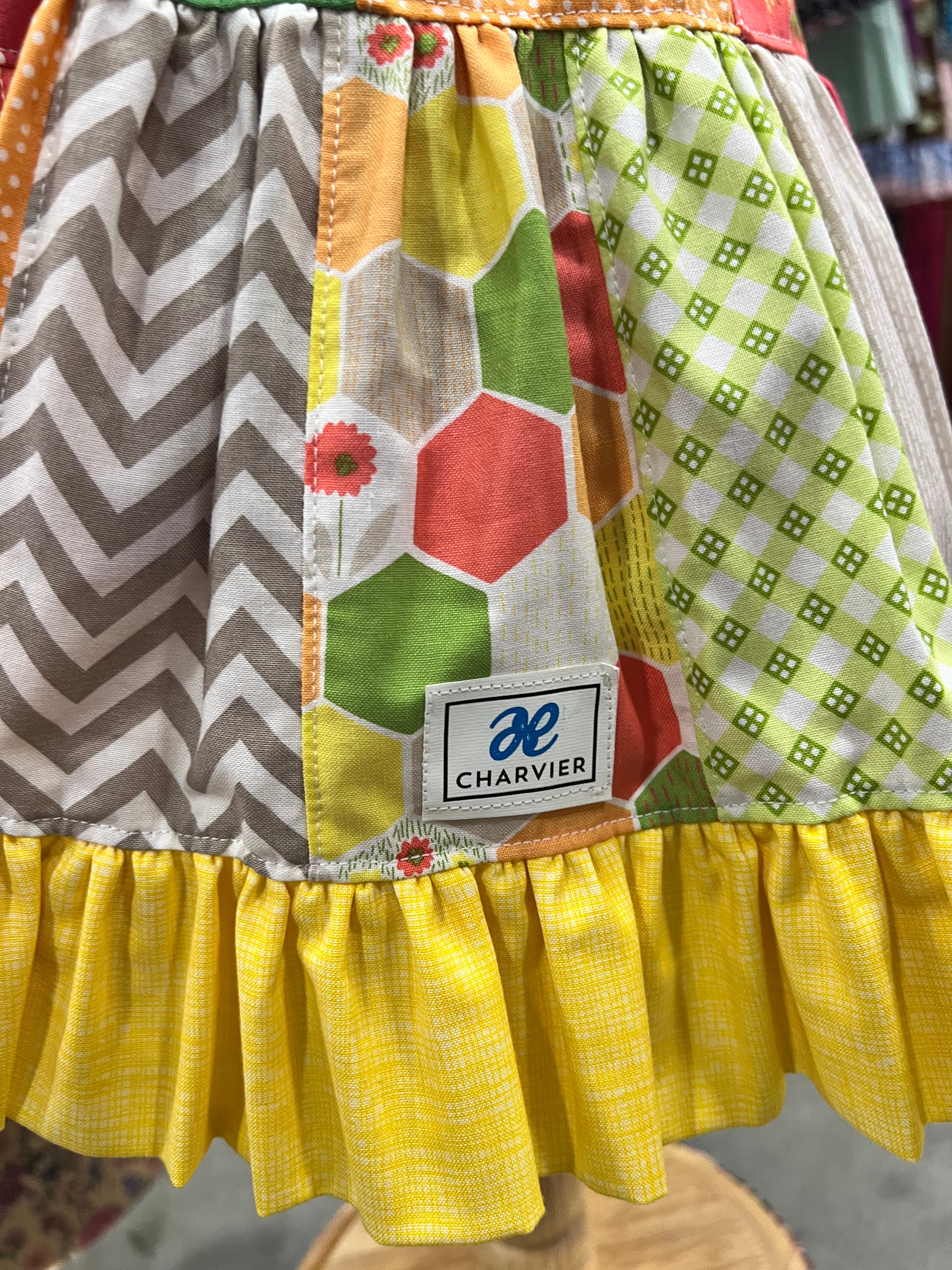 Fawn OOAK Patchwork Tiered Sundress - Size 2T